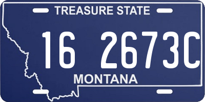 MT license plate 162673C