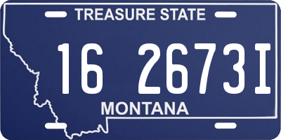 MT license plate 162673I