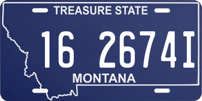 MT license plate 162674I