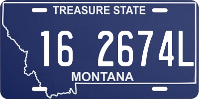 MT license plate 162674L
