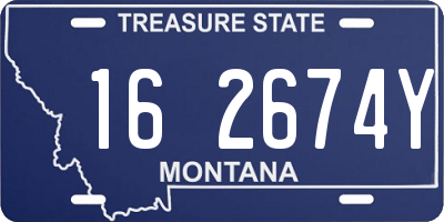 MT license plate 162674Y