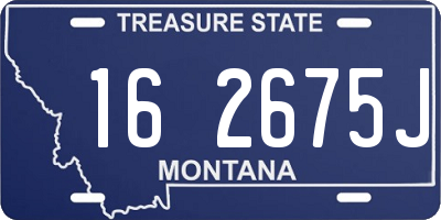 MT license plate 162675J