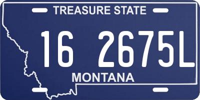 MT license plate 162675L