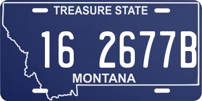 MT license plate 162677B