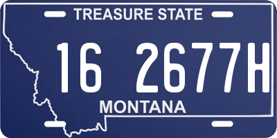 MT license plate 162677H