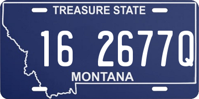 MT license plate 162677Q