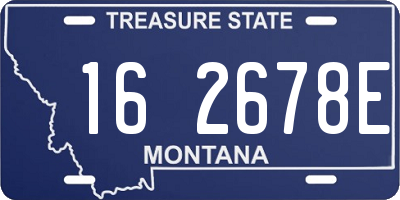 MT license plate 162678E