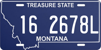MT license plate 162678L