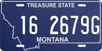 MT license plate 162679G