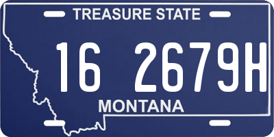 MT license plate 162679H