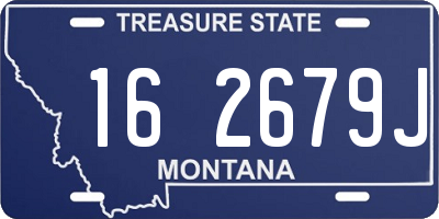 MT license plate 162679J