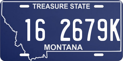 MT license plate 162679K
