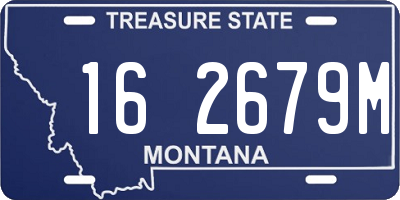 MT license plate 162679M
