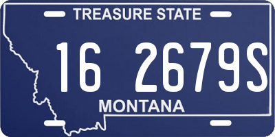 MT license plate 162679S