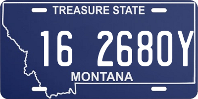 MT license plate 162680Y