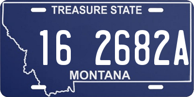 MT license plate 162682A
