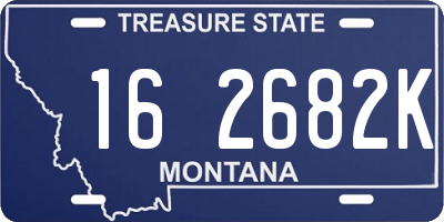 MT license plate 162682K