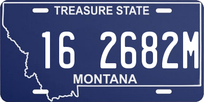 MT license plate 162682M
