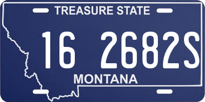MT license plate 162682S