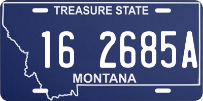 MT license plate 162685A