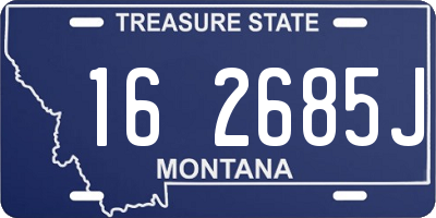 MT license plate 162685J