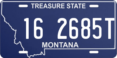 MT license plate 162685T