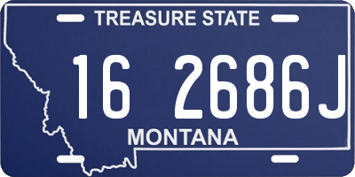 MT license plate 162686J