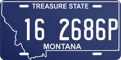 MT license plate 162686P