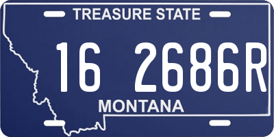 MT license plate 162686R