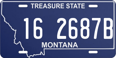 MT license plate 162687B