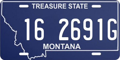 MT license plate 162691G