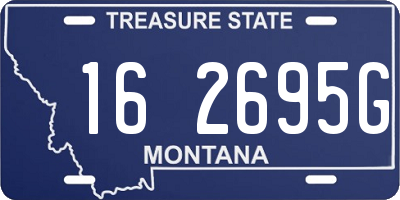 MT license plate 162695G