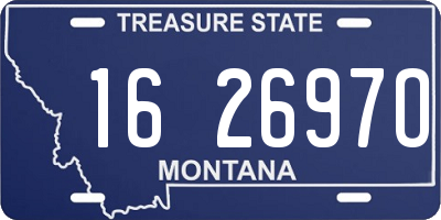 MT license plate 162697O