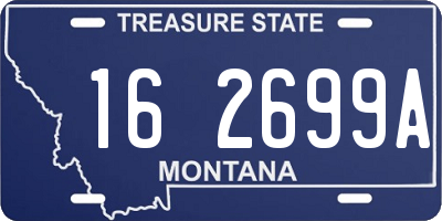 MT license plate 162699A