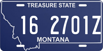MT license plate 162701Z