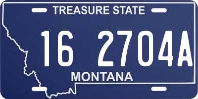 MT license plate 162704A