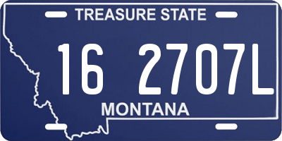 MT license plate 162707L
