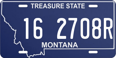 MT license plate 162708R