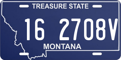 MT license plate 162708V