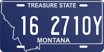MT license plate 162710Y
