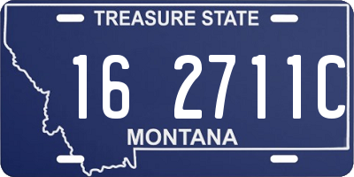 MT license plate 162711C