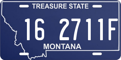 MT license plate 162711F