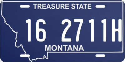 MT license plate 162711H