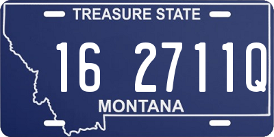 MT license plate 162711Q