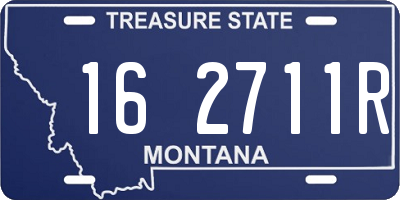 MT license plate 162711R