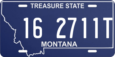 MT license plate 162711T