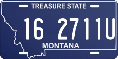 MT license plate 162711U