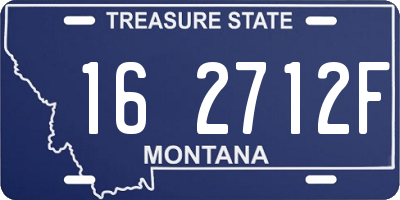 MT license plate 162712F