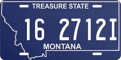 MT license plate 162712I