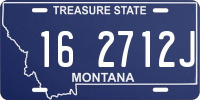 MT license plate 162712J